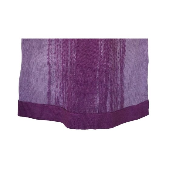 Y2K Derek Heart Vintage Purple Sweater Dress Juniors Size XL Crocheted Boho Heat - Picture 12 of 14